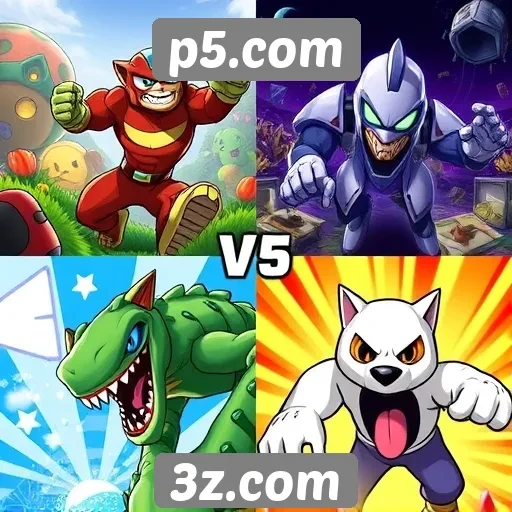 Comparação de jogos populares disponíveis no p5.com